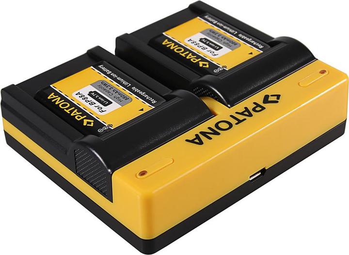 Actual product image Patona Dual charger for Samsung BP-88A DV200 DV300 incl. Micro-USB cable