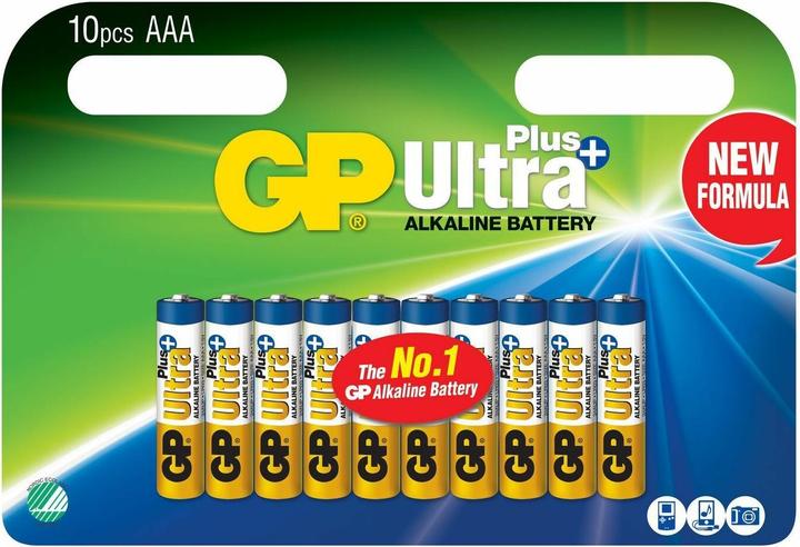Actual product image GP Batteries Ultra Plus Alkaline Aaa/Lr03 (10 pcs., AAA)