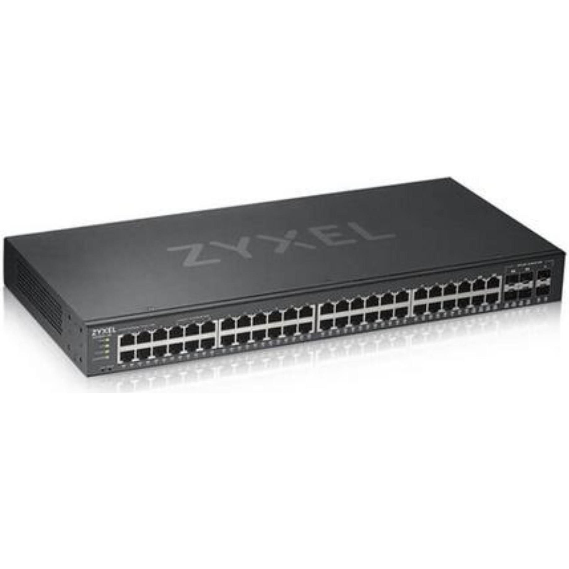 Zyxel Nebula GS1920-48v2 (48 Ports), Netzwerk Switch, Schwarz
