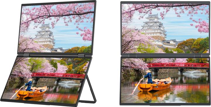 Image du produit Japannext 39,6cm JN-DMD-IPS156F Dual-Monitor M-Touch FHD (1920 x 1080 pixels, 15.60")