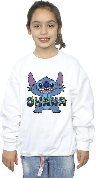 Immagine prodotto Disney Lilo And Stitch Ohana Blue Glitch Felpa Ragazze (128)
