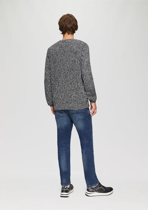 Produktbild S.Oliver Strickpullover Strickpullover mit Rippstruktur (M)