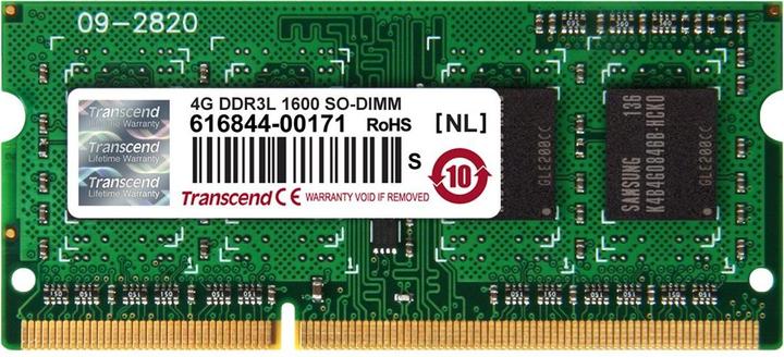 Actual product image Transcend TS512MSK64W6H (1 x 4GB, 1600 MHz, DDR3-RAM, SO-DIMM)