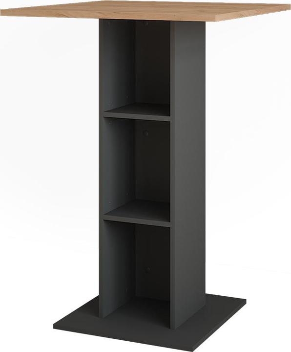 Actual product image Vicco Bar table Repose, Gold power oak/anthracite, 75 x 75 cm