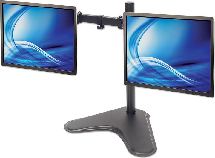 Produktbild Manhattan Standfuss Monitorarm für zwei Monitore 33 813 (Tisch, 32", 8 kg)