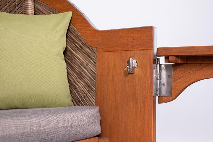 Produktbild dekoVries Strandkorb Comfort XL griseum