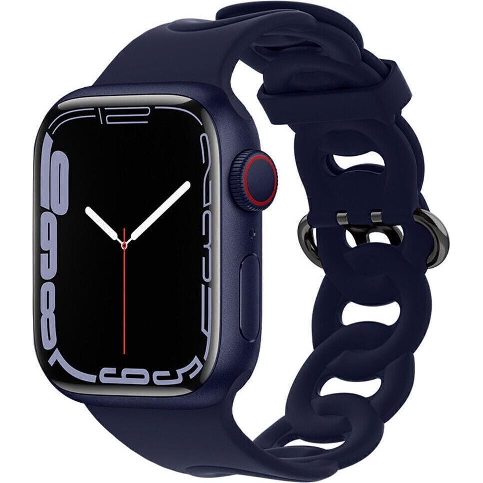 Strap-it Armband (Silikon), Uhrenarmband, Blau