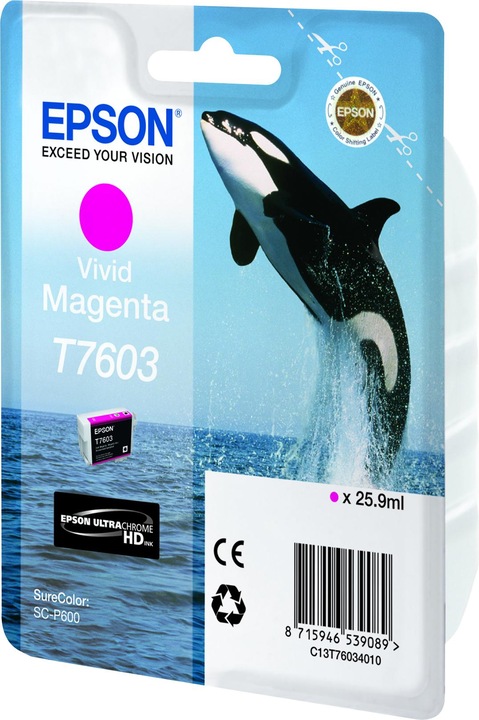Actual product image Epson T7603, Ultra Chrome HD (M)