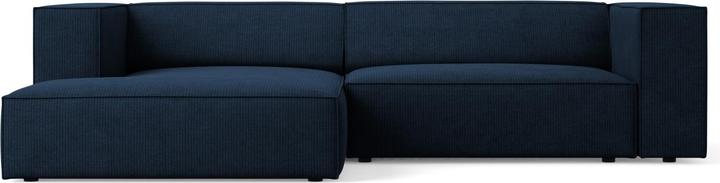 Actual product image Cosmopolitan Design Left Corner Sofa, "Arendal", 3 Seats, Royal Blue, 224x166x70 Made in Europe (Corner sofa)