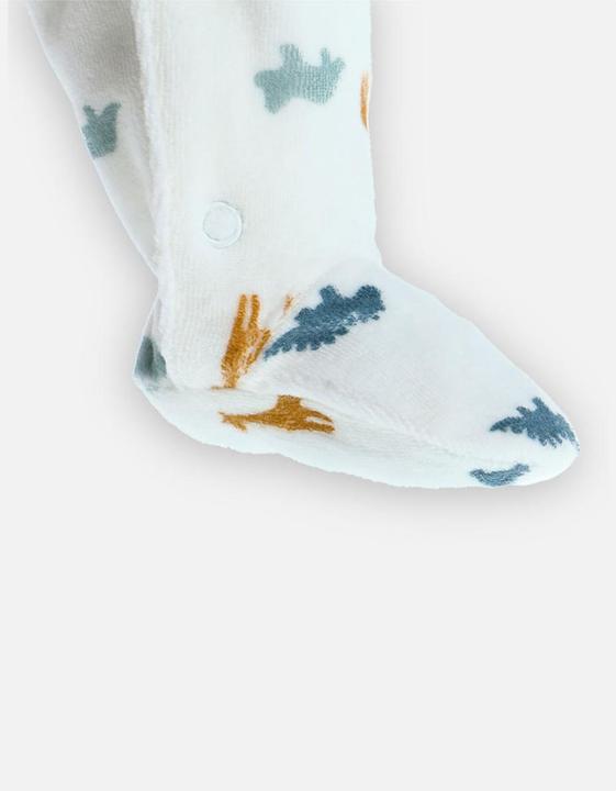 Actual product image Noukies Romper suit velour with animals white size 74 (74)