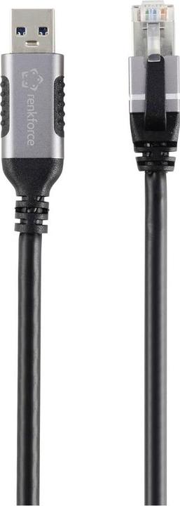 Produktbild Renkforce USB, Netzwerk Adapterkabel (1x USB 3.2 Gen 1 Stecker A (USB 3.0) - 1x (RJ45 (1x))