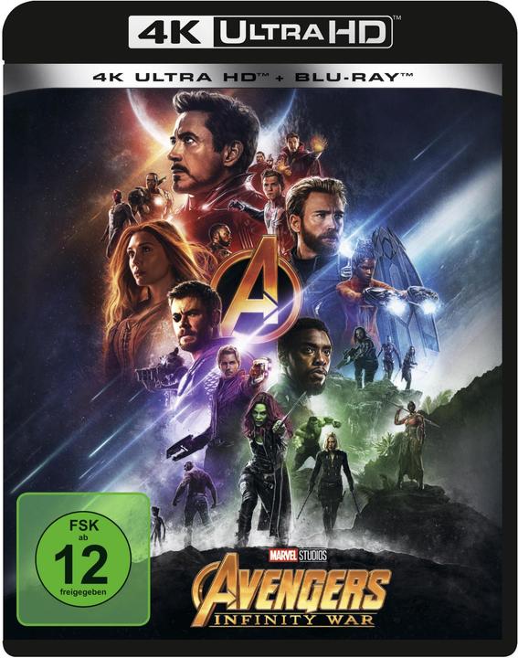 Immagine prodotto Disney Interactive Studios Avengers: Infinity War (4k Blu-ray, 2018, Tedesco, Inglese)