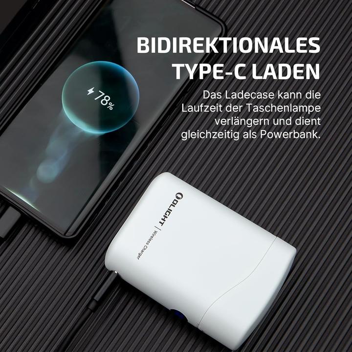 Produktbild Olight Aufladbare Taschenlampe mit 1300 Lumen, wasserdicht IPX8, Magnet und 6 Modi für Camping und Haushalt (1300 lm)
