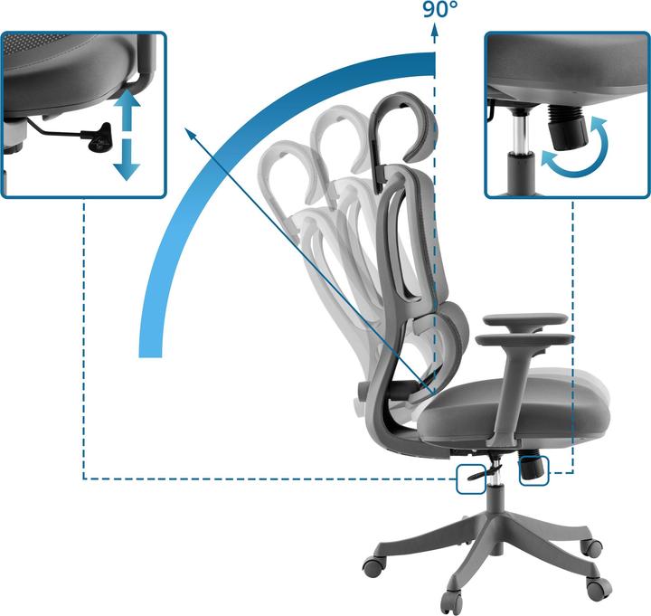 Produktbild MyBuero Ergomy Colore (45 - 55 cm)