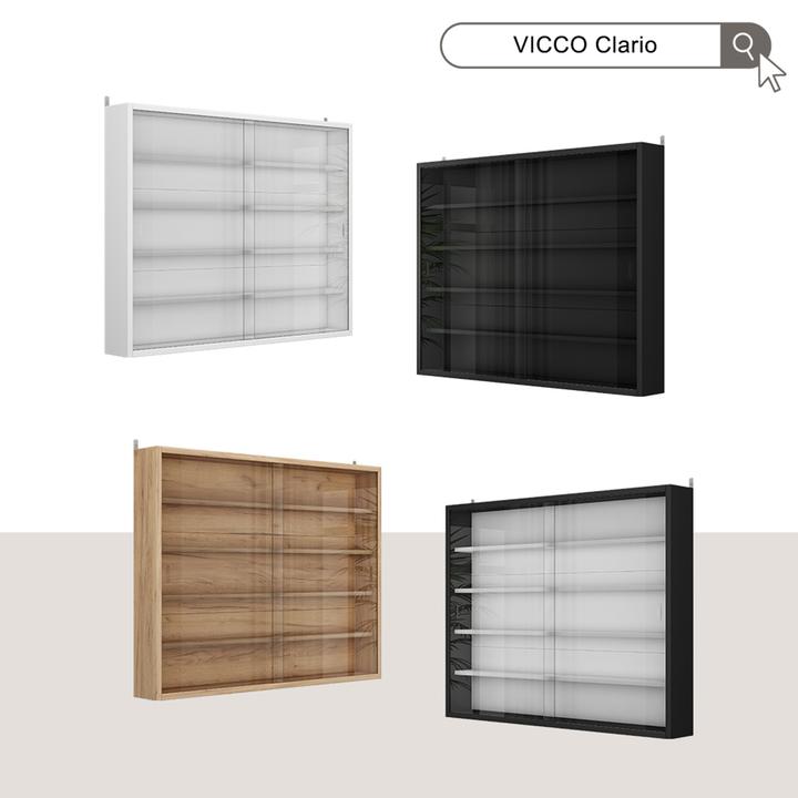 Actual product image Vicco Wandvitrine Clario, Sonoma, mit 4 Einlegeböden