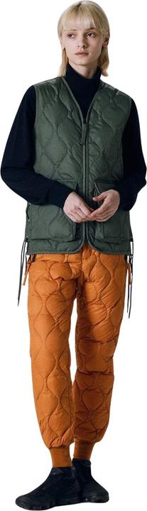 Image du produit Taion Doudoune sans manches militaire à lacets et col en V avec fermeture éclair (L)