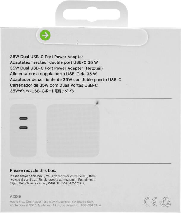 Image du produit Apple USB-C Power Adapter (35 W)