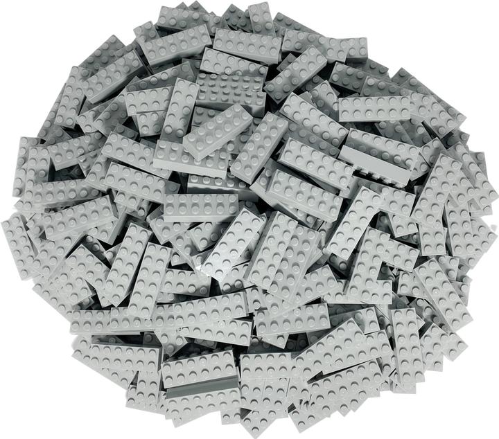 LEGO 2x6 Bricks Light Grey - 500 pièces - Briques gris bleuté clair 2456 (2456)