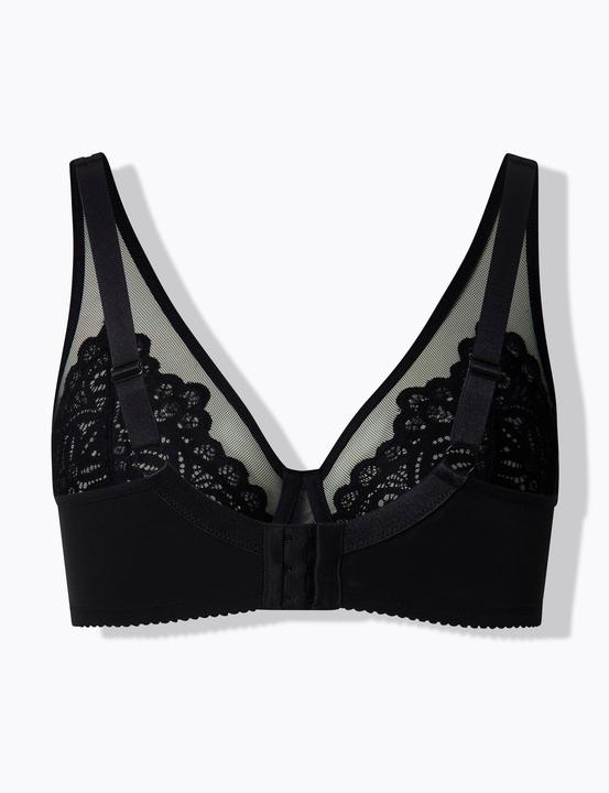 Produktbild TruYou Bügel-BH, Spitze, Mesh-Träger, Cup B - E (Einzelpack, 95 E)