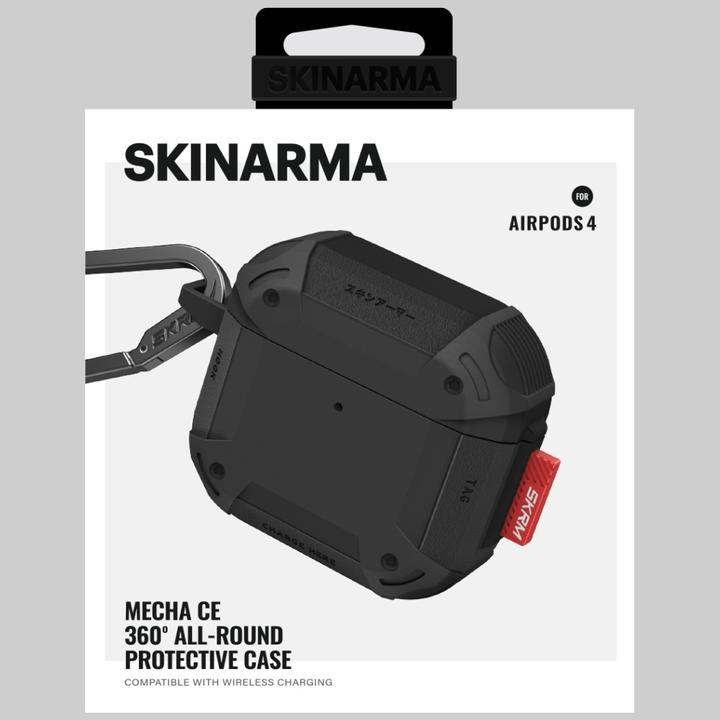 Image du produit Skinarma Case Mecha CE for AirPods 4 black (Manchon pour casque d'écoute)
