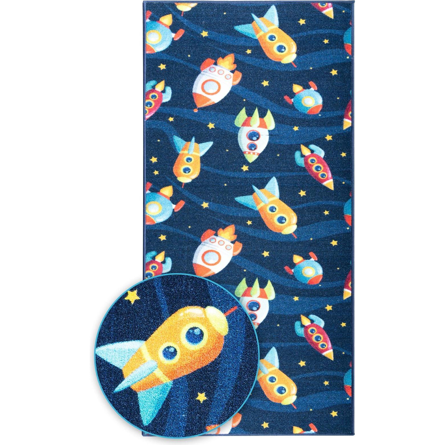 Karat, Kinderteppich, Ballons&Rockets (80 x 250 cm)