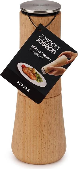 Image du produit Joseph Joseph Milltop Wood Moulin à poivre sans miettes (Poivre)