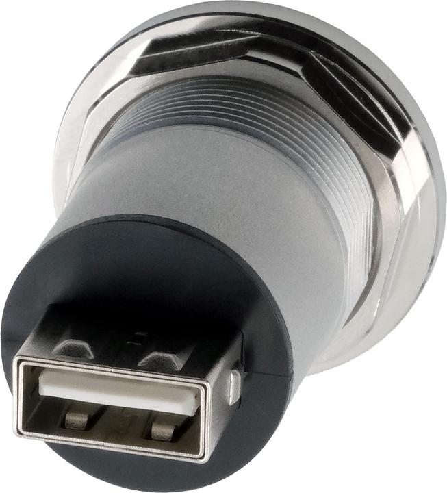 Actual product image Exsys Panel mount adapter USB-C - USB-A (USB-C)
