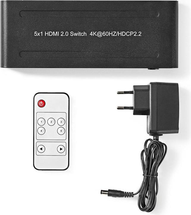 Produktbild Nedis N VSWI3475AT - HDMI -Umschalter 5 -> 14K2K bei 60 fps/HDCP2.2