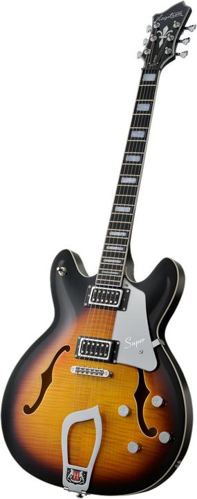 Produktbild Hagstrom E-Gitarre, Super Viking, Tobacco Sunburst (Halbakustik Gitarre)