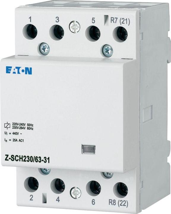 Immagine prodotto Eaton MOE Z-SCH230/63-31 Contattore di installazione 230VAC/63A/3S+1O