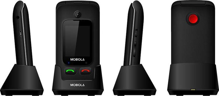 Actual product image Mobiola Gsm Phone For Seniors Flip Black Mb610 2g
