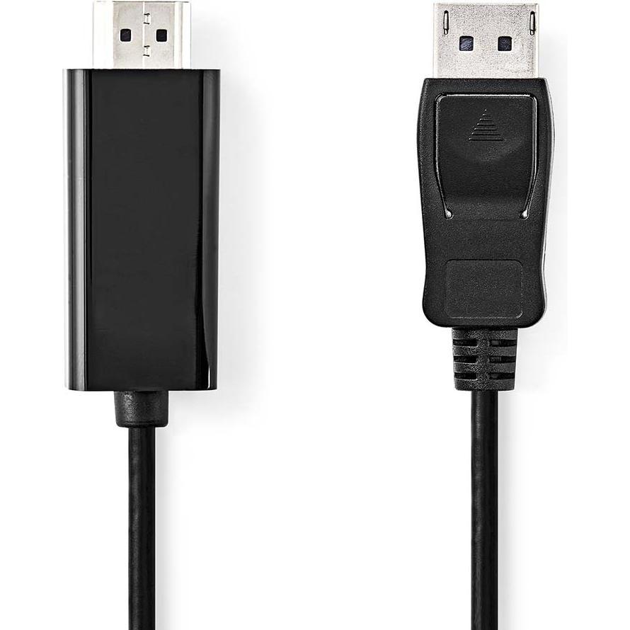Thumbnail - Nedis Displayport-Kabel DisplayPort Stecker HDMI™ Stecker 1080p Vernickelt 2.00 m Rund (2 m, DisplayPort), Video Kabel