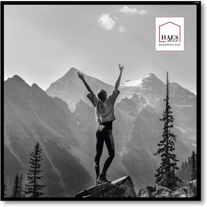 Produktbild Haes Deco Deco Kunststoff-Fotorahmen 50x50 cm EF18B Easy Frame Schwarz (50 x 50 cm)