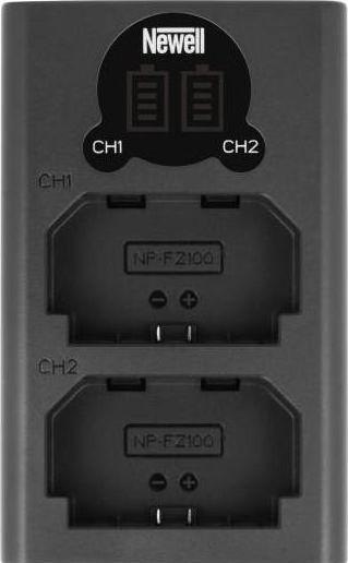 Immagine prodotto Newell Caricabatterie per fotocamere DL-USB-C a doppio canale per batterie NP-FZ100 (1 pz., Batteria + Caricabatterie)