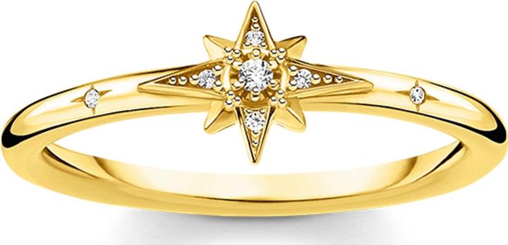 Immagine prodotto Thomas Sabo Anello stella con pietre d'oro (54, 925 Argento)