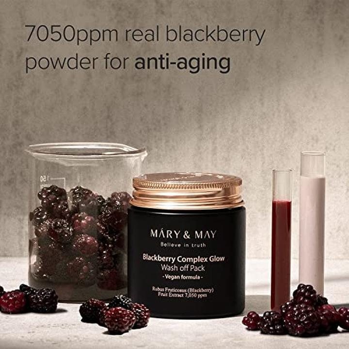 Produktbild Mary&May MARY & MAY Blackberry Complex Glow Abwaschpackung, 125 g