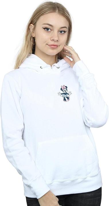 Immagine prodotto Disney Minnie Mouse Dancing Chest Felpa con Cappuccio Donna (XXL)
