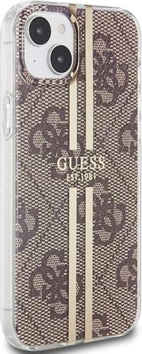 Produktbild Guess GUHCP15MH4PSEGW iPhone 15 Plus / 14 Plus 6.7" brązowy/brown hardcase IML 4G Gold Stripe (Apple iPhone 15 Plus)