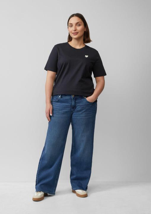 Produktbild S.Oliver T-Shirt T-Shirt mit Herz-Stickerei (44)