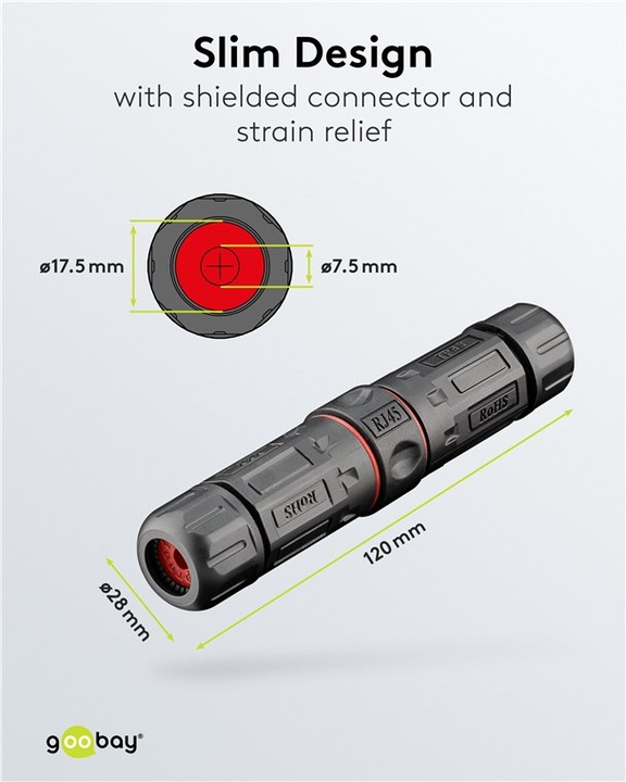 Actual product image Goobay Network cable (Network coupling)