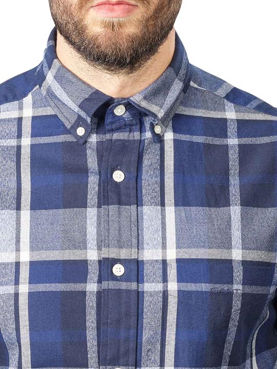 Produktbild GANT Check Shirt Long Sleeve Marine (L)