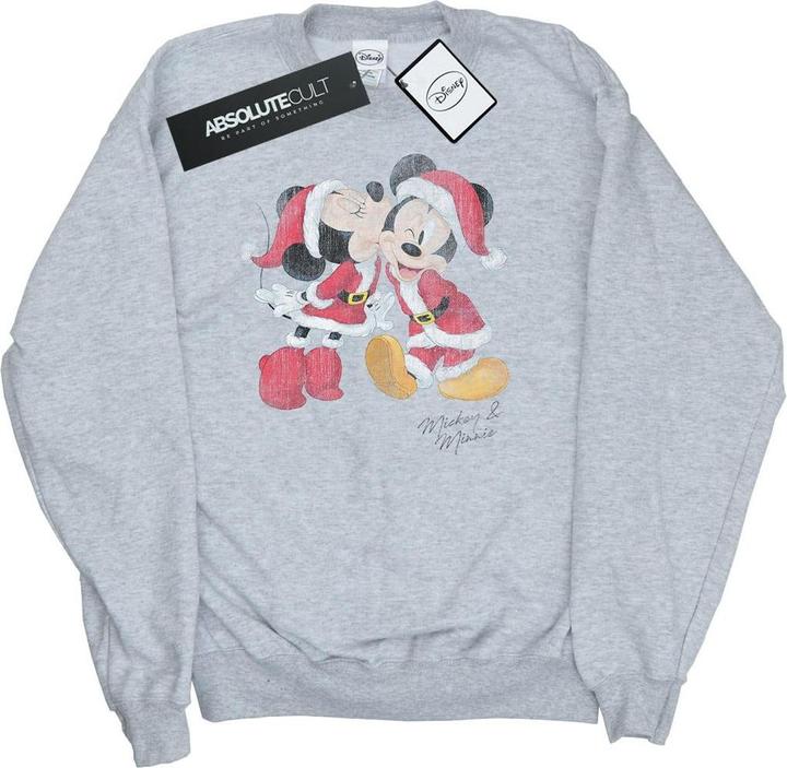 Disney Mickey And Minnie Christmas Kiss Sweatshirt Mädchen