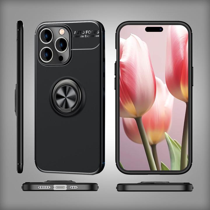 Produktbild Nalia Matte Ring Silikon Hülle (Apple iPhone 15 Pro)