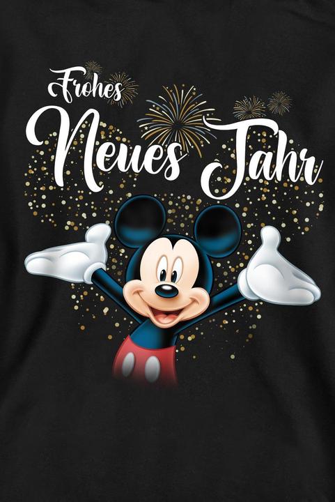 Actual product image Disney Unisex Adult German Mickey Mouse Fireworks New Year Sweatshirt (S)