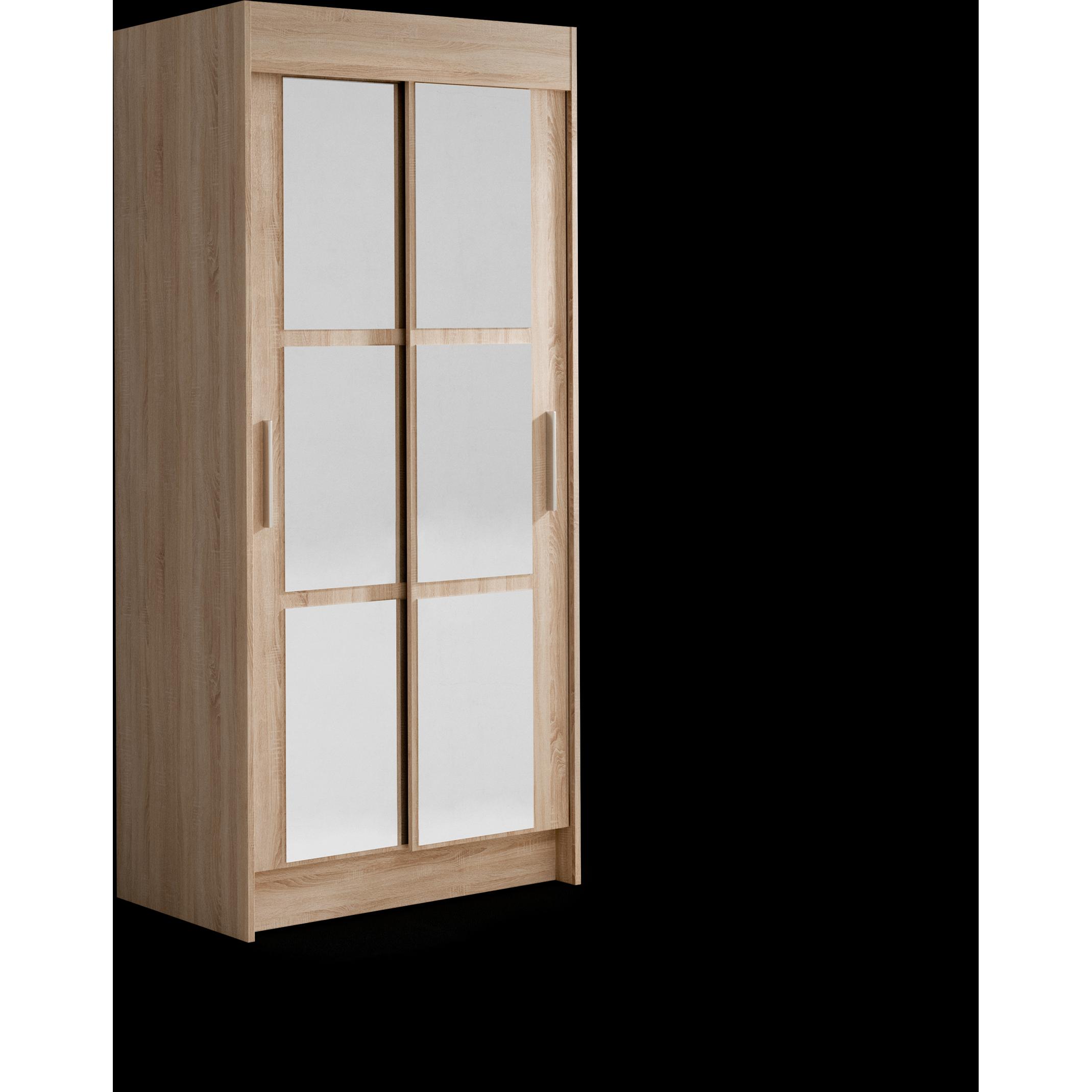 ADRK Furniture, Kleiderschrank, Verspiegelter Schiebeschrank KARYL 100