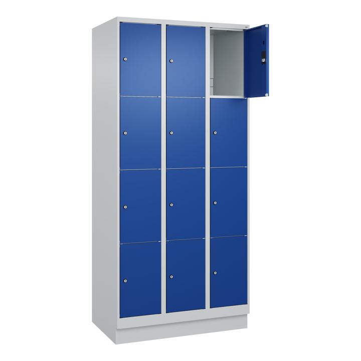 Light grey, Gentian blue