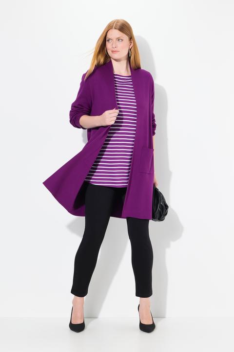 Produktbild Ulla Popken Strickjacke, lange, offene Form, weicher Feinstrick (56)