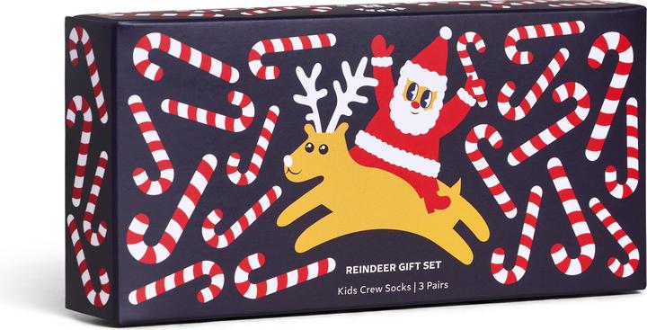 Immagine prodotto Happy Socks Set regalo Babbo Natale e il suo aiutante (confezione da 3, 28 - 31)