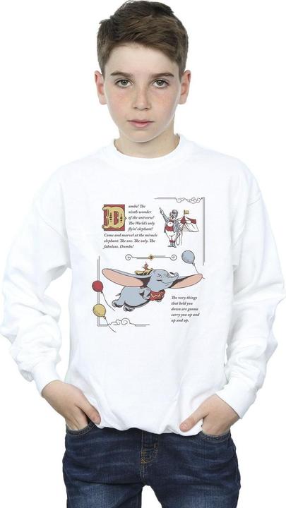 Produktbild Disney Dumbo Story Book Page Sweatshirt Jungen (140, 146)