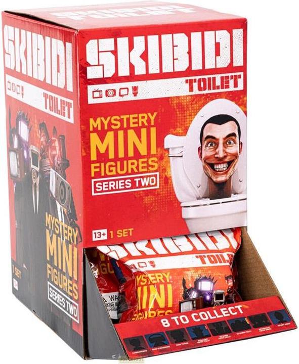 Produktbild Bonkers Toys Skibidi Toilet Minifiguren 6 cm Series 2 Display (24)